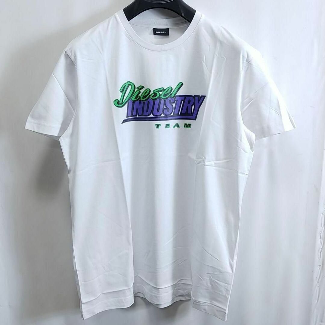 新品 M DIESEL ブランド ロゴ Tシャツ カットソー 白 D4