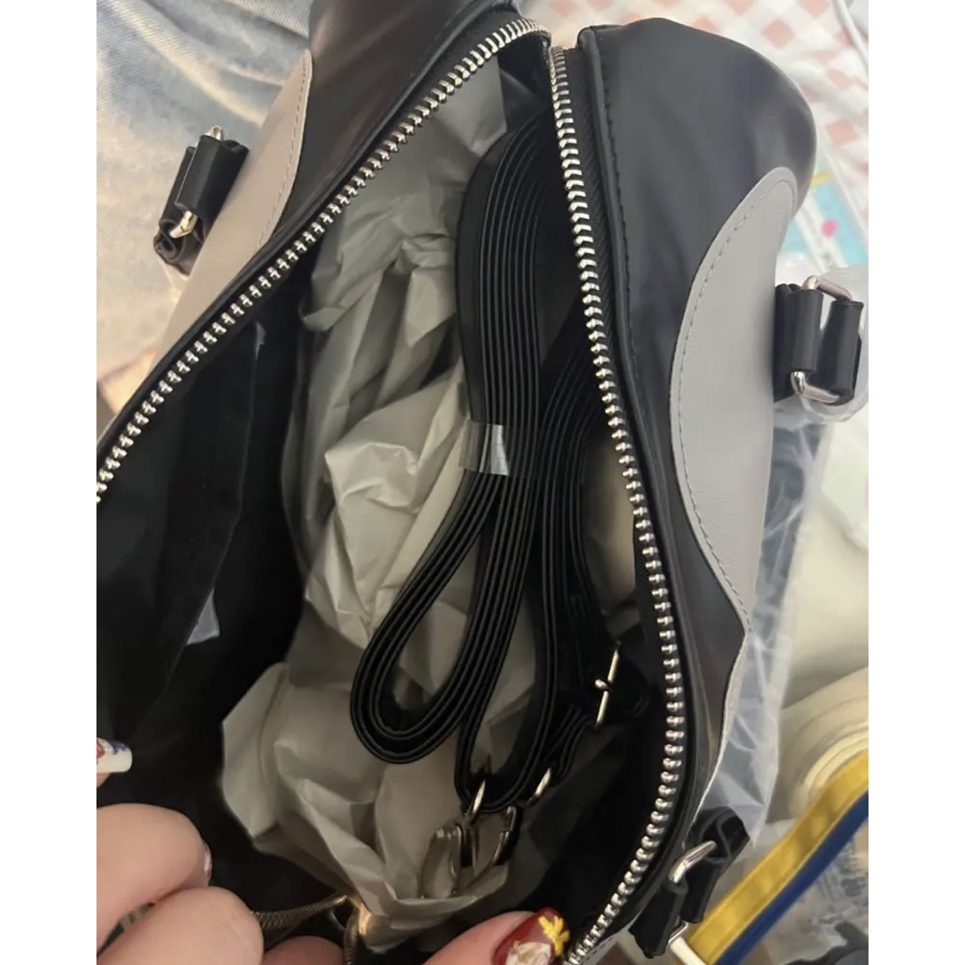 heihei へいへい バッグ ハートボストンバッグ BLACK 5