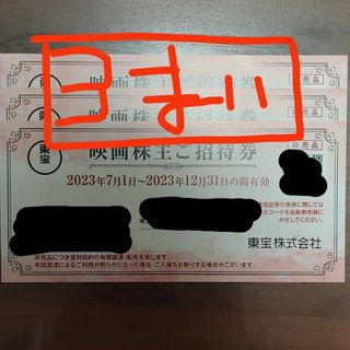 東宝 株主優待券 3枚(その他)