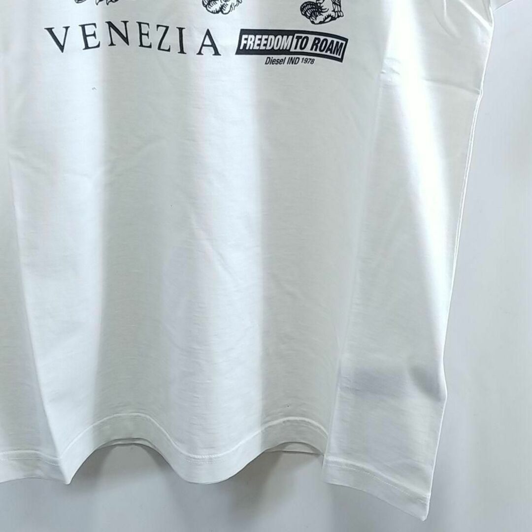新品 L DIESEL ブランド Tシャツ カットソー ヴェネツィア D2 白