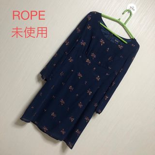 ロペ(ROPE’)の未使用♡刺繍花柄♡ワンピース(ミニワンピース)