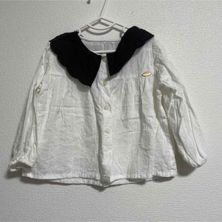 アーヴェヴェ(a.v.v)のa.v.v アーヴェヴェ 襟付き レース シャツ チュニック(Tシャツ/カットソー)