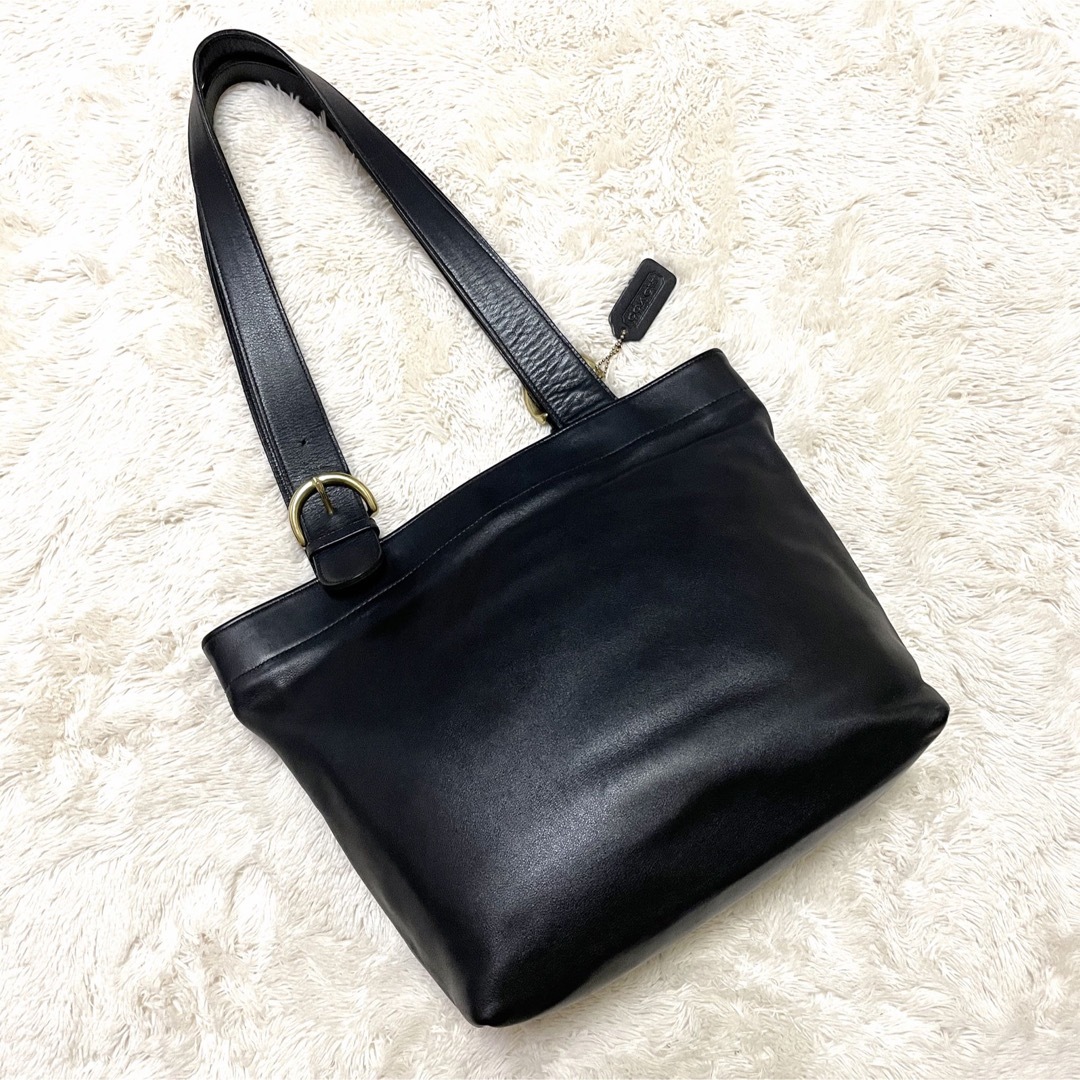 美品 OLDCOACH トートバッグ オールレザー ブラック 4140 - トートバッグ