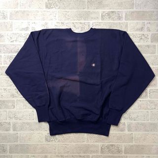 チャンピオン(Champion)の90s デッドストック リバースウィーブ パープル 刺繍タグ XL USA製(スウェット)