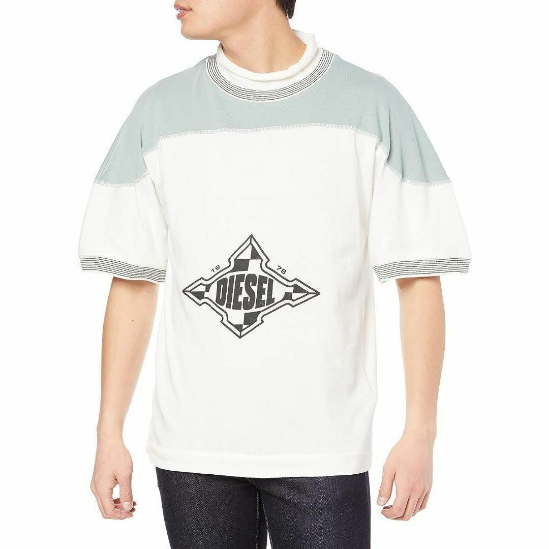 新品 M DIESEL ブランド ロゴ Tシャツ カットソー 白 D4