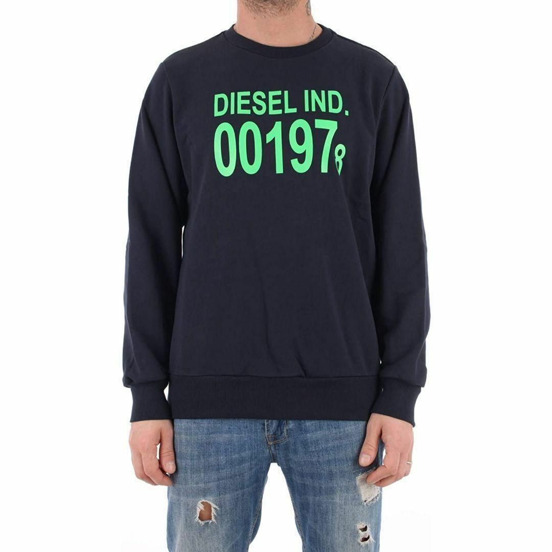 新品 XL DIESEL プルオーバー トレーナー スウェット J3 紺 新品 XL DIESEL プルオーバー トレーナー スウェット J3 紺