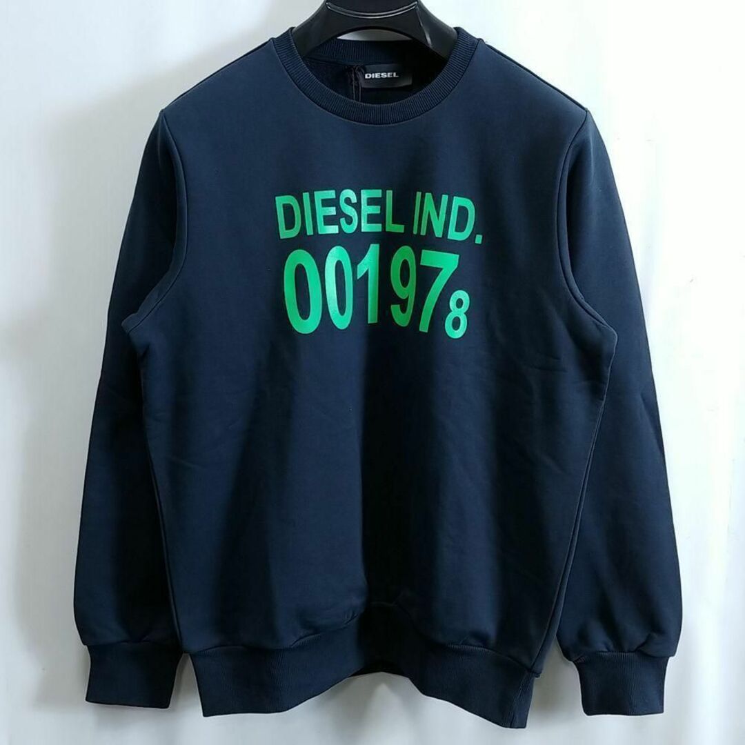 新品 XL DIESEL プルオーバー トレーナー スウェット J3 紺 新品 XL DIESEL プルオーバー トレーナー スウェット J3 紺