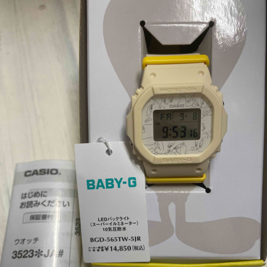 Baby-G(ベビージー)の新品未使用 BABY-G BGD-565TW-5JR TWEETYコラボモデル レディースのファッション小物(腕時計)の商品写真