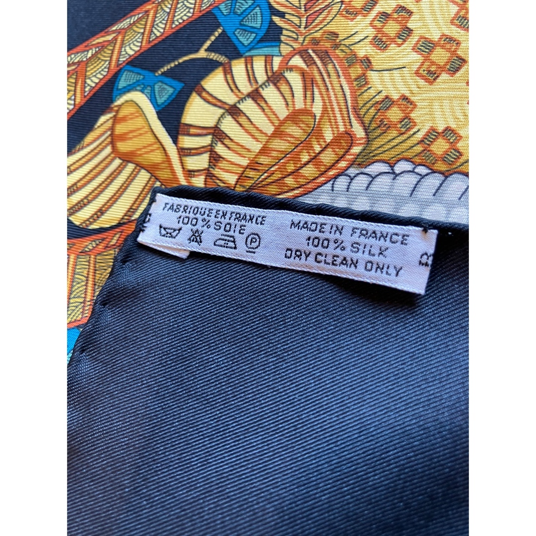 Hermes - 極美品エルメスカレ90❤️スカーフ 脱帽 ブラック×マルチ