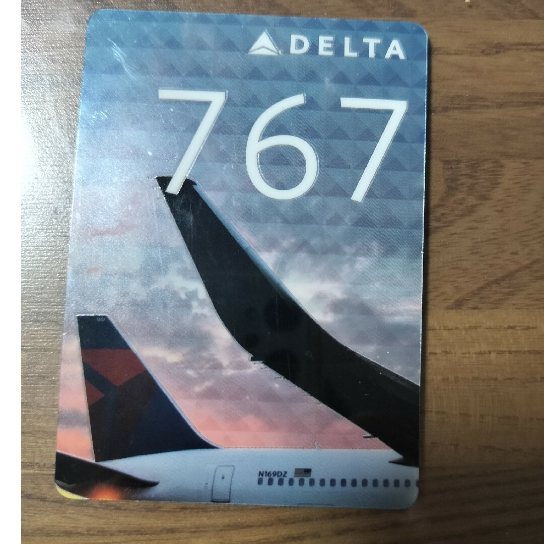 DELTA(デルタ)のデルタ航空　Boeing767-300ER カード エンタメ/ホビーのコレクション(その他)の商品写真