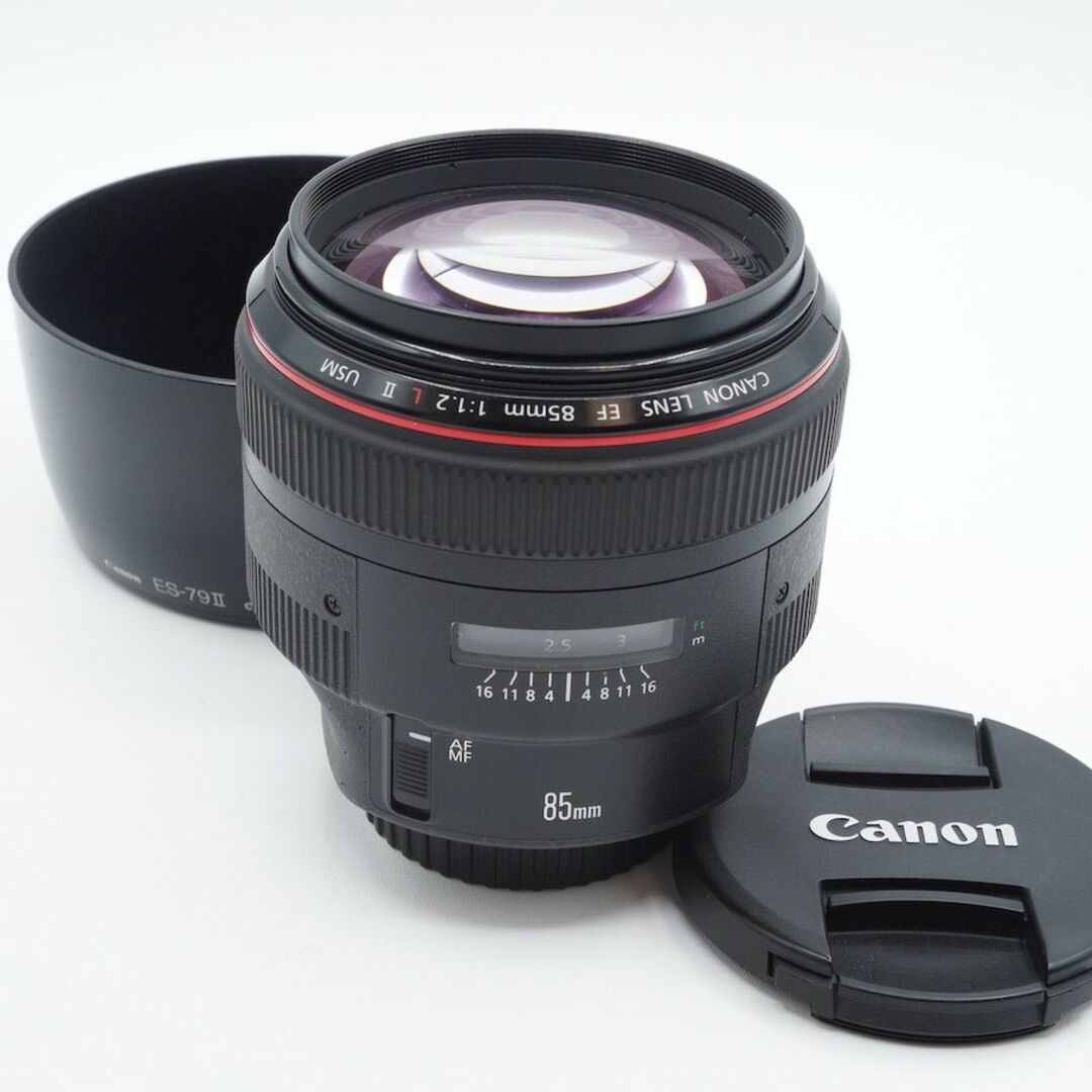 CANON EF 85mm F1.2 L USM フード付き 完動美品