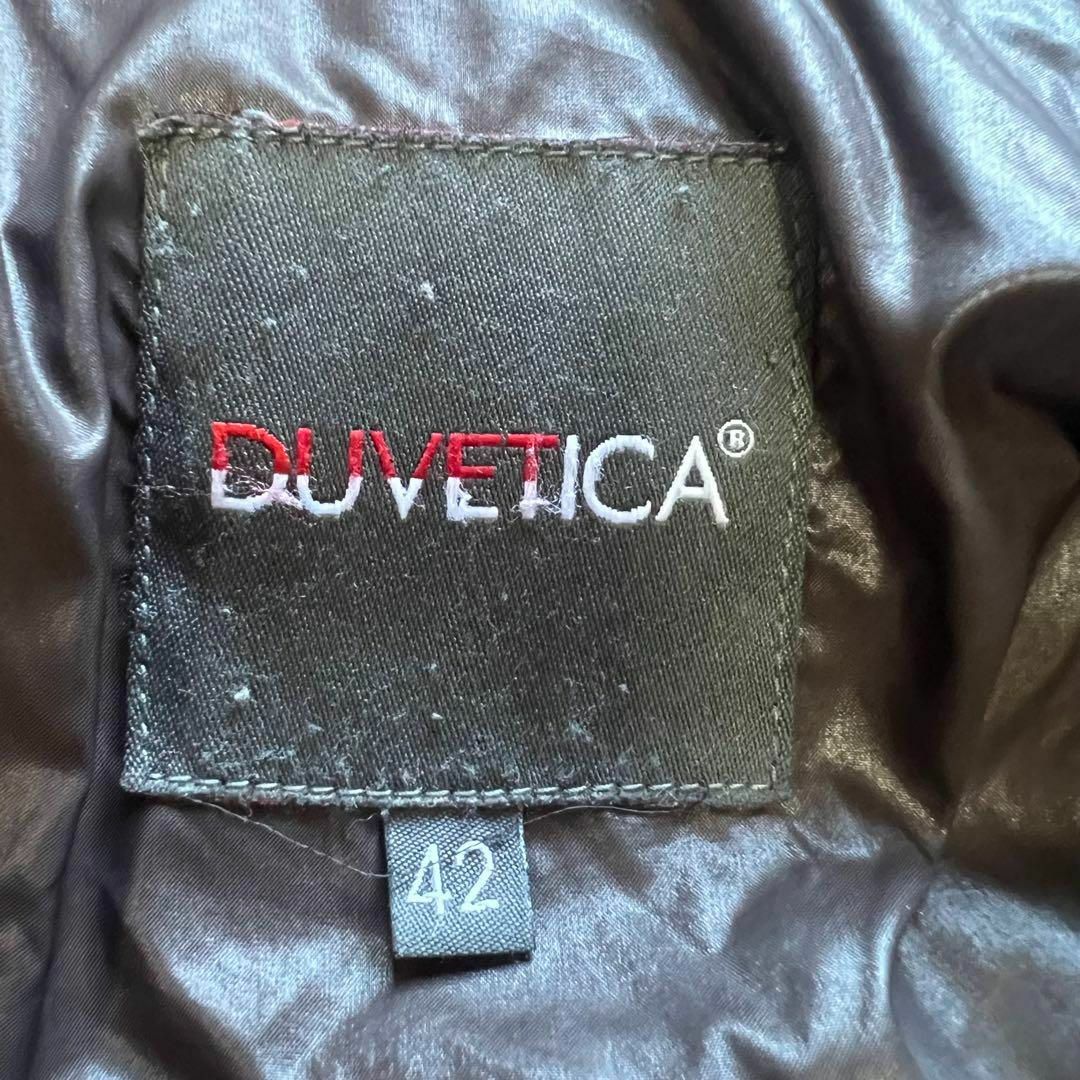 DUVETICA(デュベティカ)の【良品】DUVETICA ミドル丈ダウンコート ブラウン フォックスファー 42 レディースのジャケット/アウター(ダウンコート)の商品写真