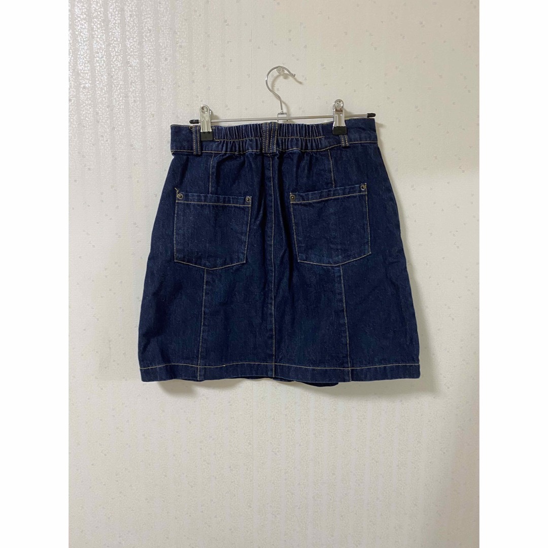 デニム　スカート　ミニスカート　ひざ丈スカート レディースのスカート(ミニスカート)の商品写真