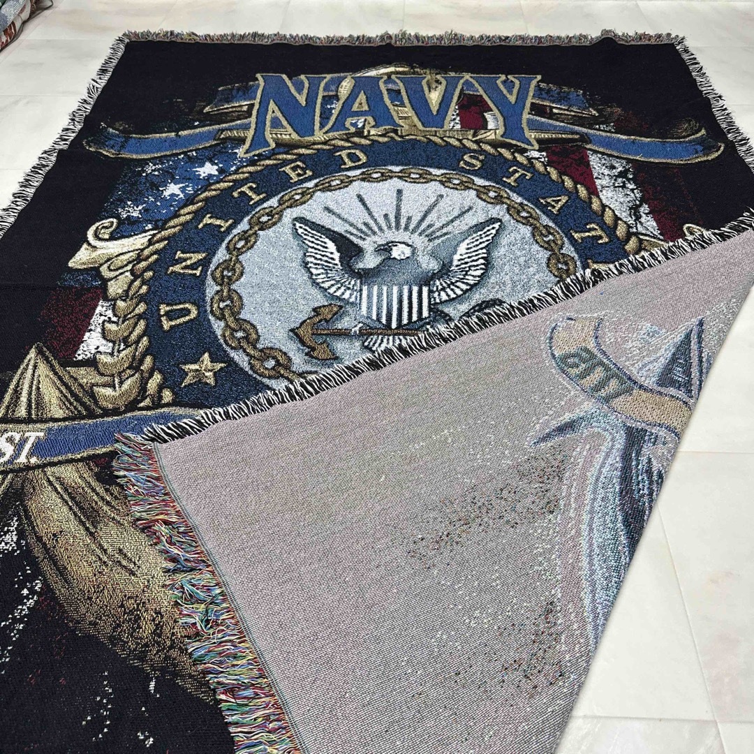 米海軍　マルチカバー　テーブルクロス　ソファーカバー　ラグ　185x131 9