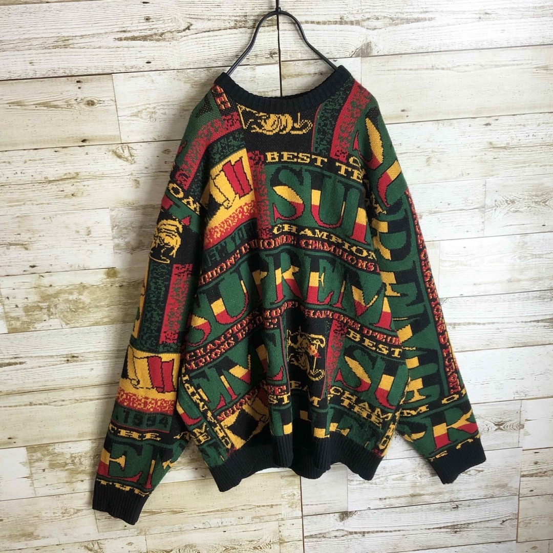 Supreme - 即完売 Supreme シュプリーム ニット セーター 総柄 Supreme - 即完売 Supreme シュプリーム ニット セーター 総柄