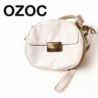 オゾック(OZOC)の【新品未使用】OZOC ショルダーバッグ 丸型 白 ホワイト(ショルダーバッグ)