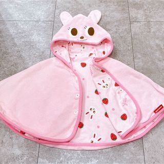 ミキハウス(mikihouse)の✧ ミキハウス リバーシブル ポンチョ うさこ 70-90cm ✧(ジャケット/上着)