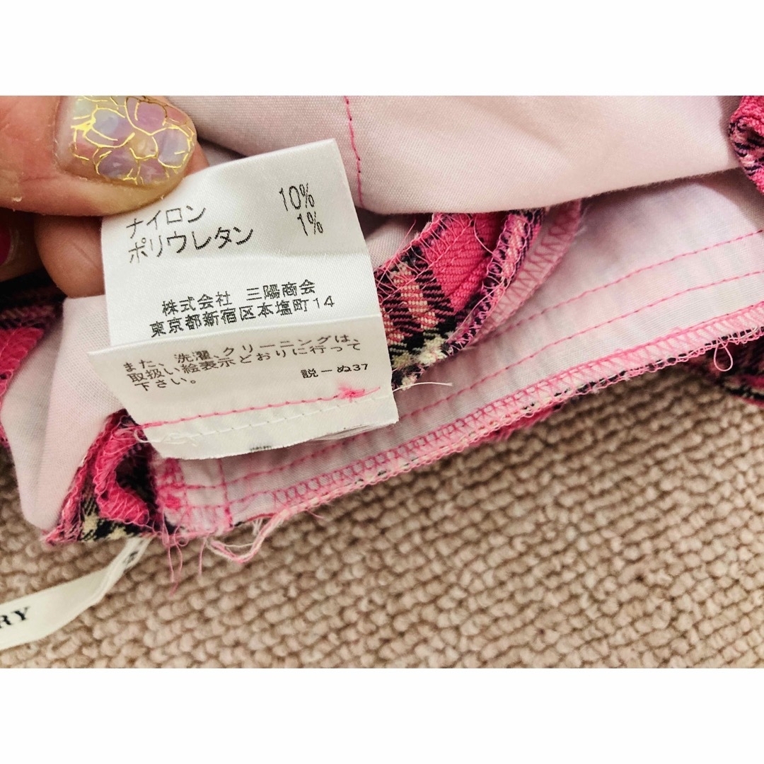 BURBERRY(バーバリー)の☆Burberry☆ ピンク　ノバチェック　キッズパンツ　140cm キッズ/ベビー/マタニティのキッズ服女の子用(90cm~)(パンツ/スパッツ)の商品写真