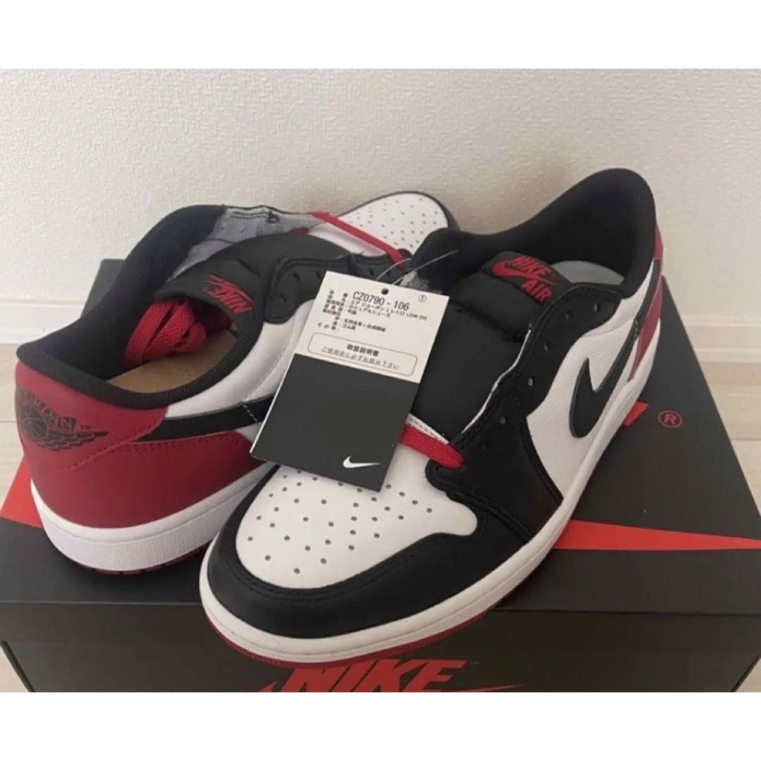 Jordan Brand（NIKE）(ジョーダン)のNike Air Jordan 1 Retro Low OG Black Toe メンズの靴/シューズ(スニーカー)の商品写真