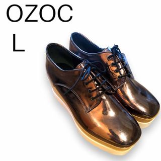 オゾック(OZOC)の新品タグ付 OZOC オゾック 厚底スニーカー 厚底シューズ ウェッジ L(ローファー/革靴)