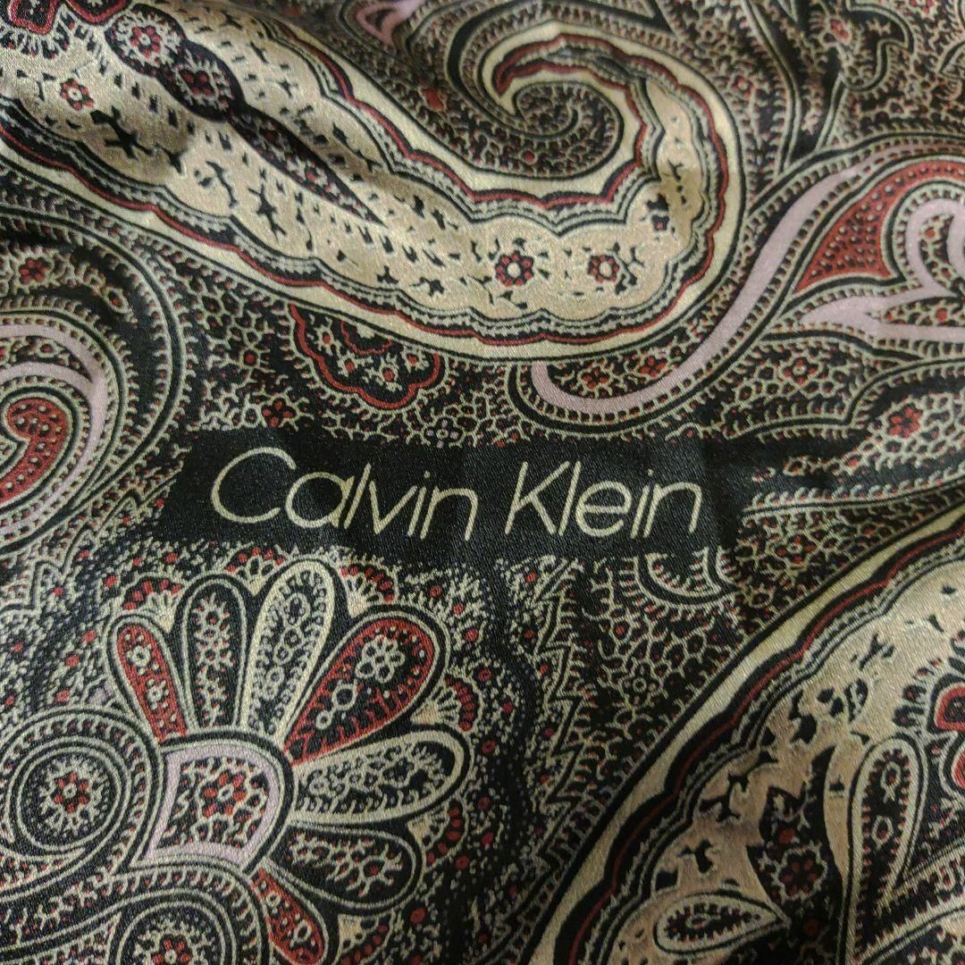 【新品タグ付き】Calvin Klein カルバンクライン＊シルク100ストール