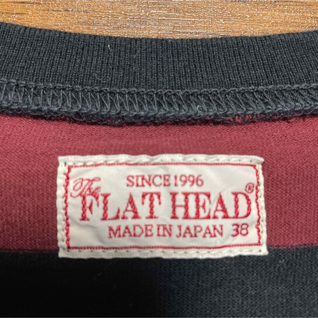 THE FLAT HEAD(フラットヘッド)の『FLAT HEAD』フラットヘッド　Tシャツ　Vネック　ボーダー　日本製 メンズのトップス(Tシャツ/カットソー(半袖/袖なし))の商品写真