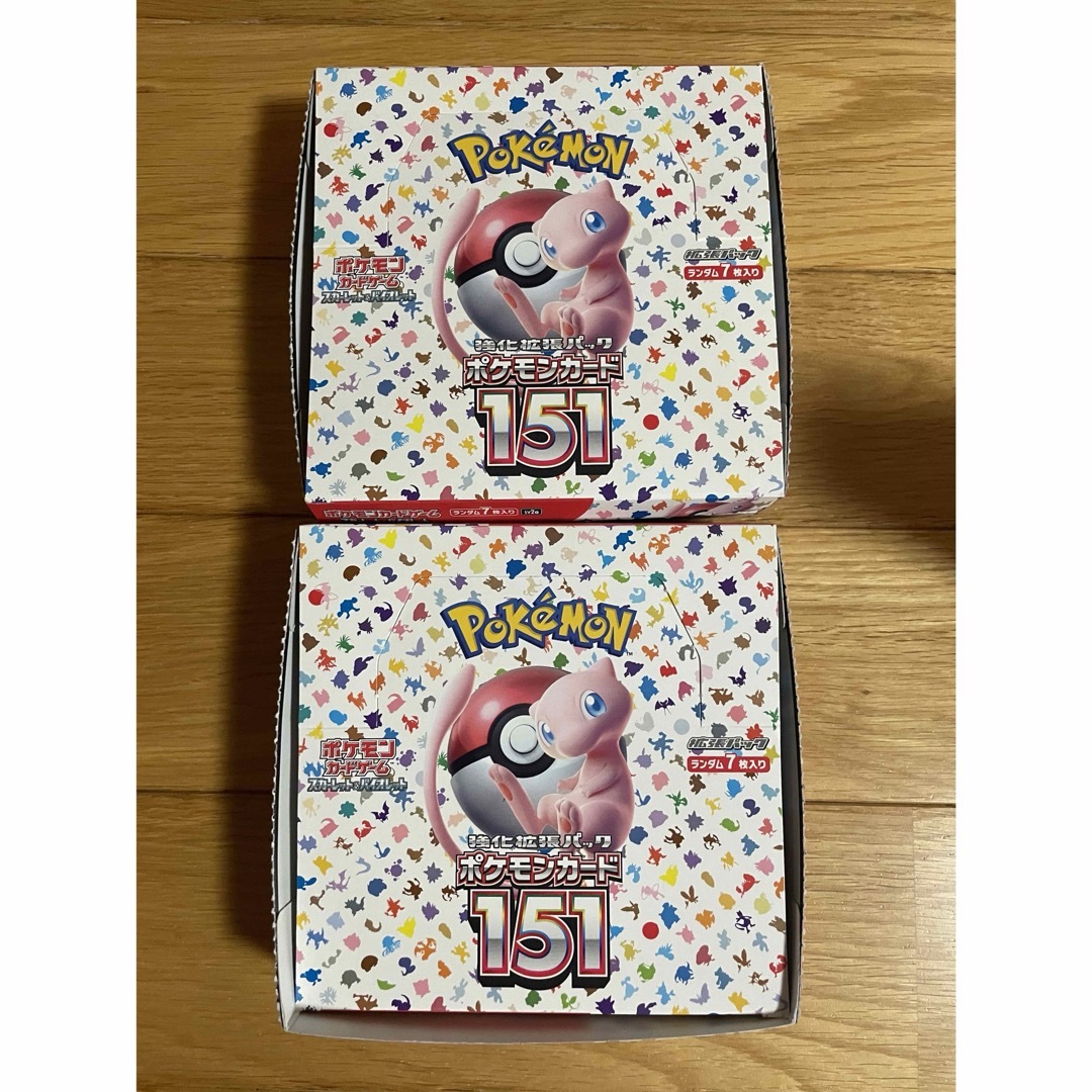 即納 ポケモンカード 151 シュリンクなし 2BOX セット 即納 ポケモンカード 151 シュリンクなし 2BOX セット