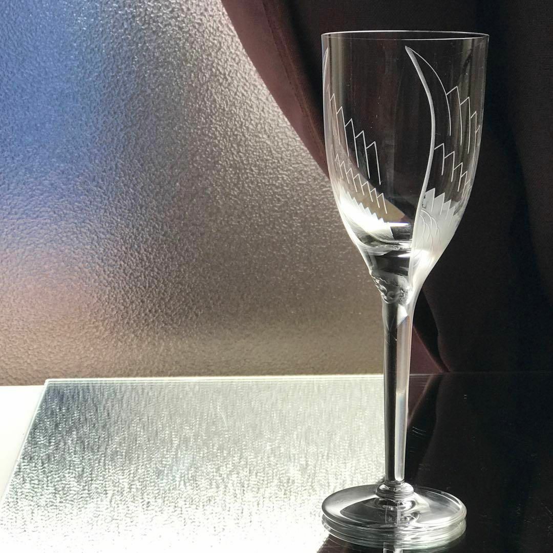 希少ラリック LaliqueアンジュAngeクリスタルシャンパンフルート☆微笑み