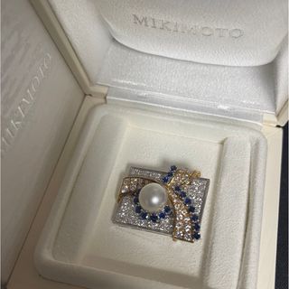 ミキモト(MIKIMOTO)の【超美品】ミキモトゴージャスなブローチk18 k14ダイヤ2.62S1.57ct(ブローチ/コサージュ)