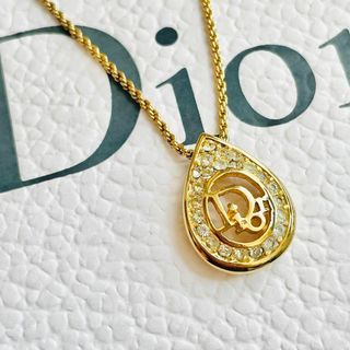 高級品 Christian DIOR ネックレス 貝殻 ブラック×ゴールド正規品-