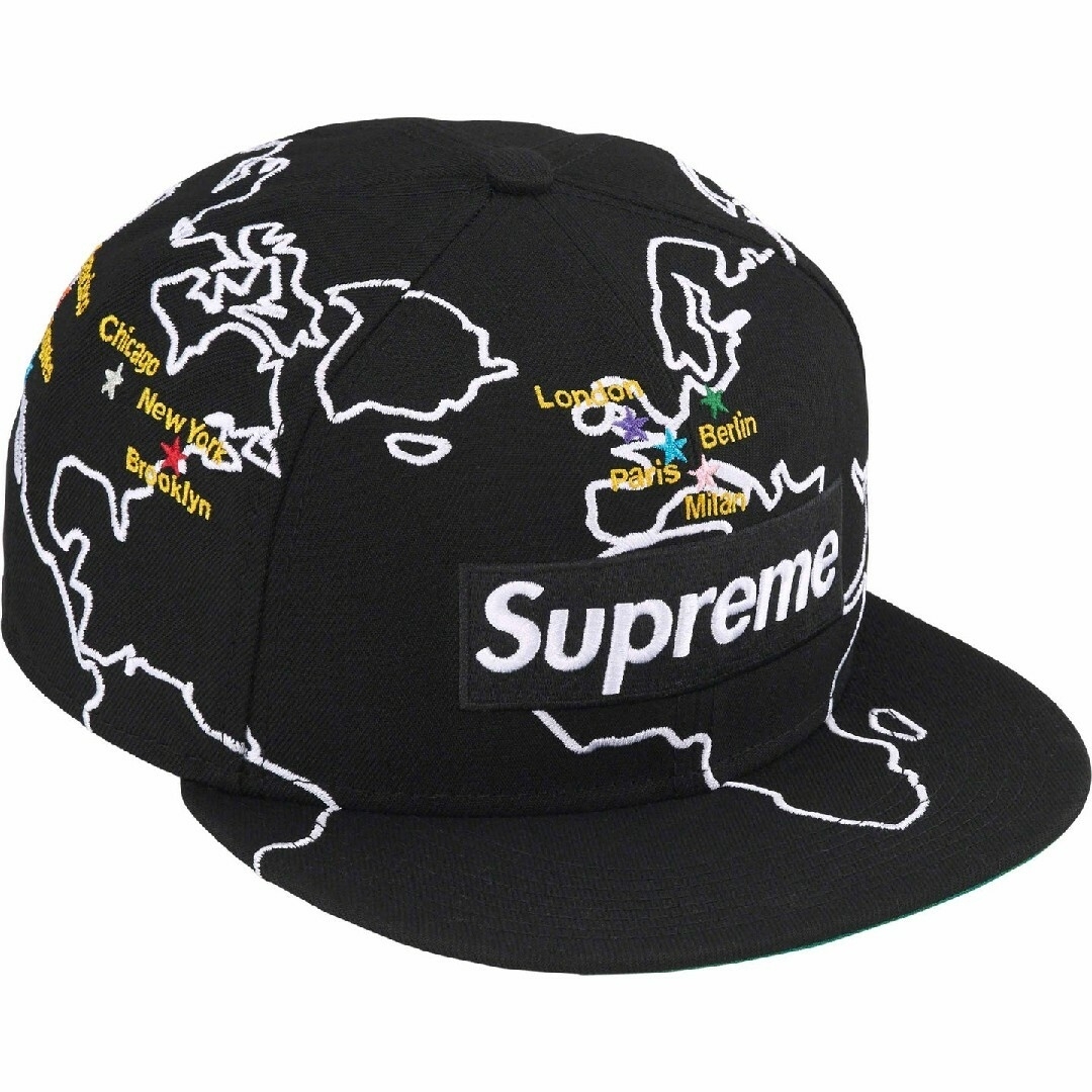 Supreme(シュプリーム)の最新作 極美品 シュプリーム ニューエラー コラボキャップ ブラック 7 3/8 メンズの帽子(キャップ)の商品写真