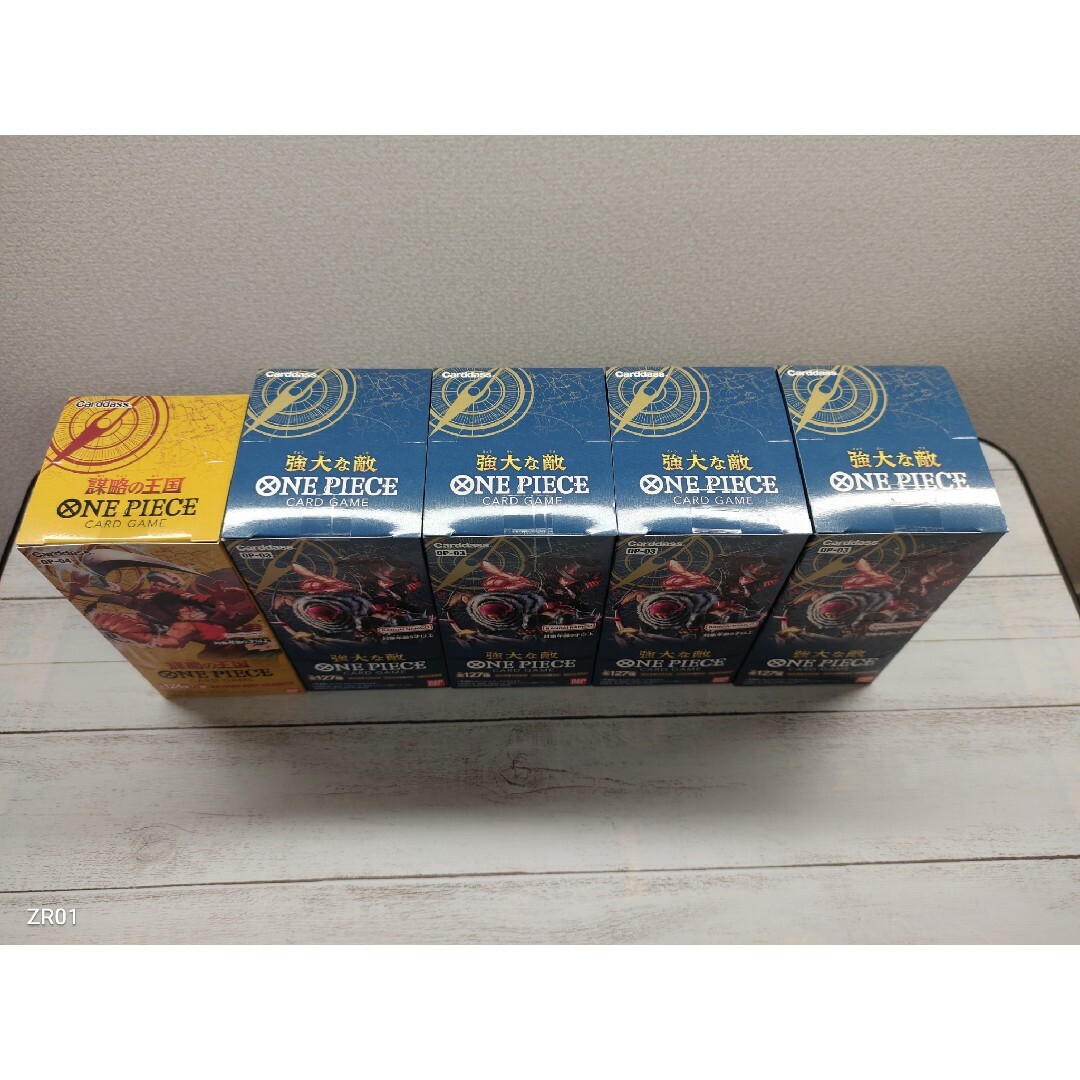 ワンピースカード テープ付き未開封BOX 強大な敵 謀略の王国 ワンピースカード テープ付き未開封BOX 強大な敵 謀略の王国