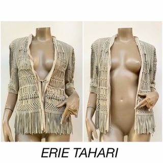 一回使用 import LA直輸入 ERIE TAHARIの本革ジャケット M位(カーディガン)