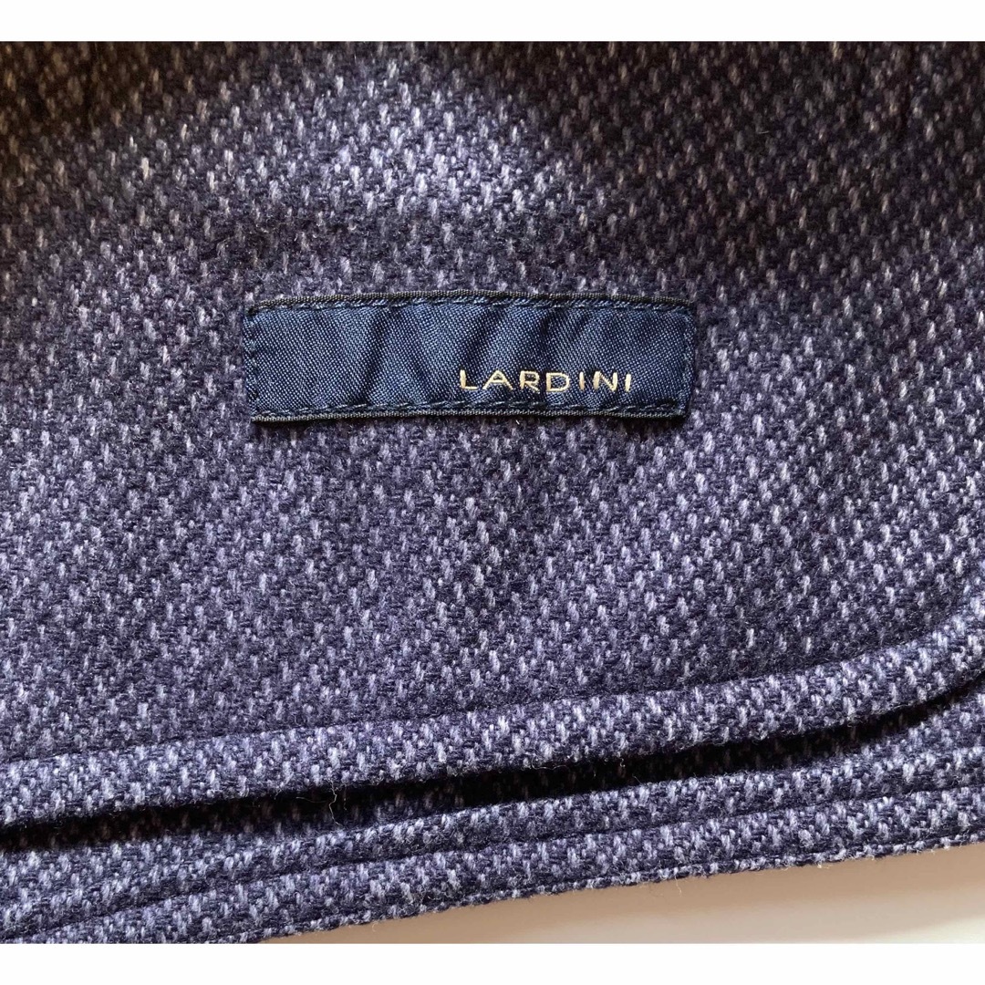 LARDINI イタリア製 ウールシングルジレ 48 ネイビー