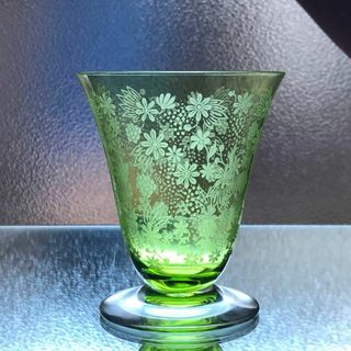 美オールドバカラBACCARAT☆グリーンエリザベートElisabeth レア☆-
