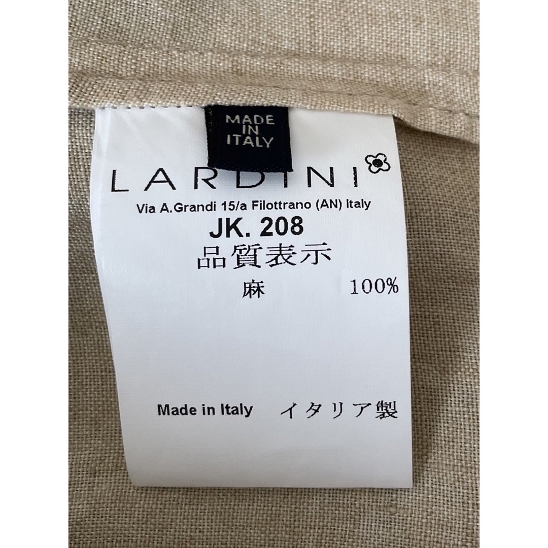 LARDINI ラルディーニ 48 リネンサファリジャケット