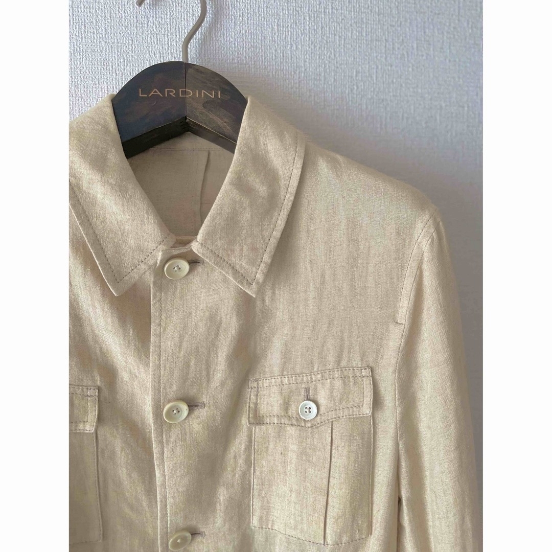 LARDINI ラルディーニ 48 リネンサファリジャケット