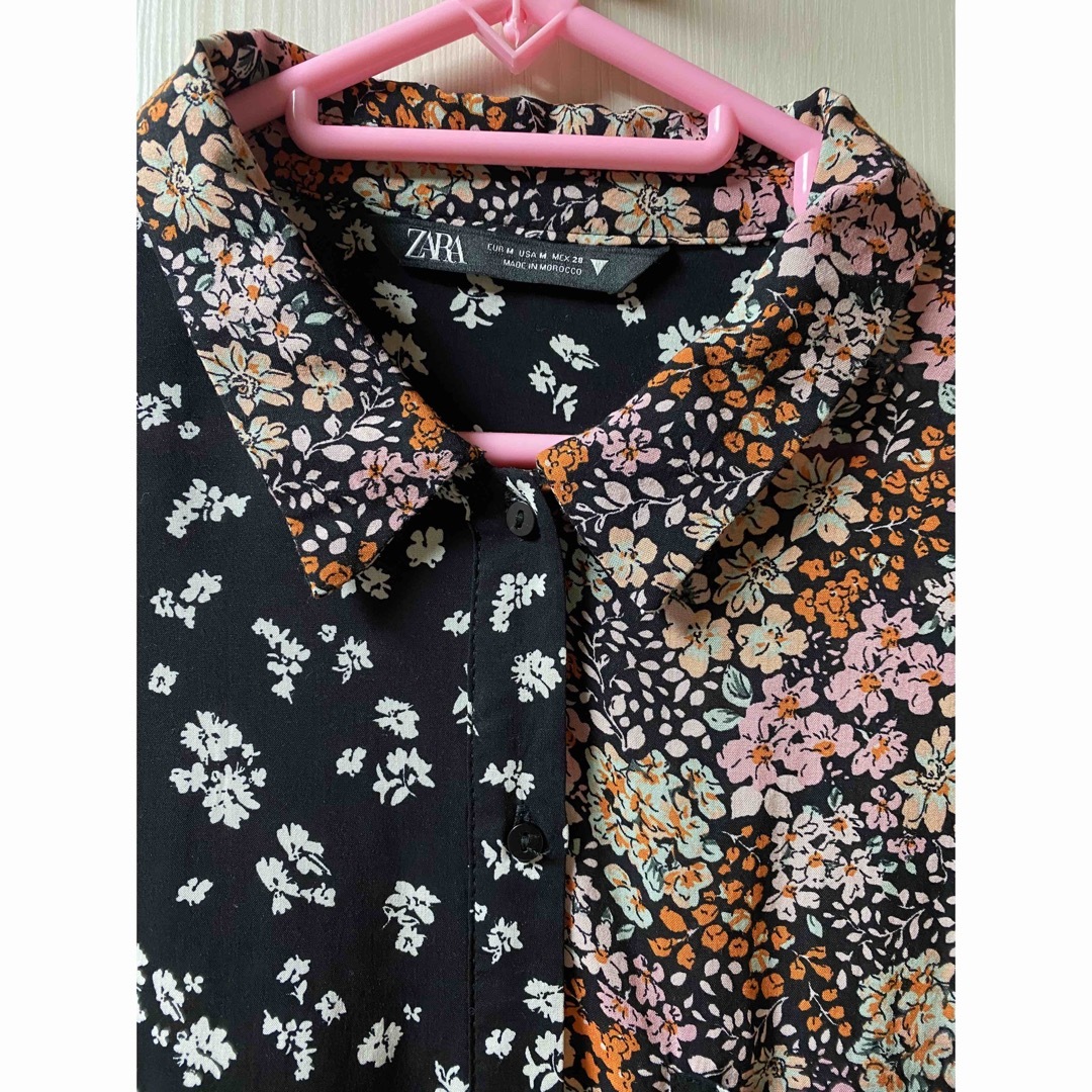 ZARA(ザラ)のZARA ザラ 長袖シャツ 花柄 レディースのトップス(シャツ/ブラウス(長袖/七分))の商品写真