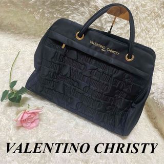 ヴァレンティノ(VALENTINO)のバレンチノクリスティ トートバッグ 黒 ジッパー(トートバッグ)