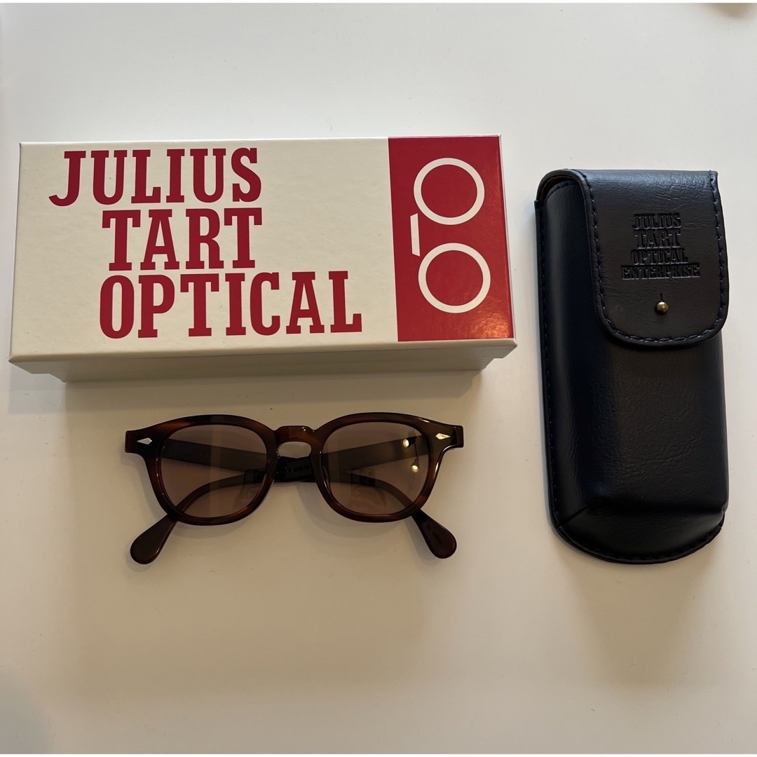 julius tart optical AR Demi Amber 46/22 メンズのファッション小物(サングラス/メガネ)の商品写真