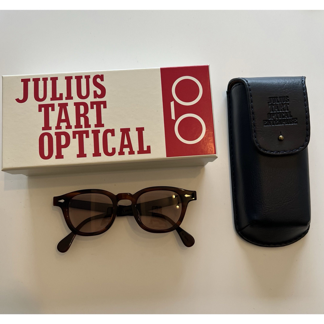 julius tart optical AR Demi Amber 46/22 メンズのファッション小物(サングラス/メガネ)の商品写真