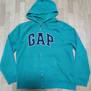 ギャップ(GAP)のGAPパーカー　Ｌ　グリーン色(パーカー)