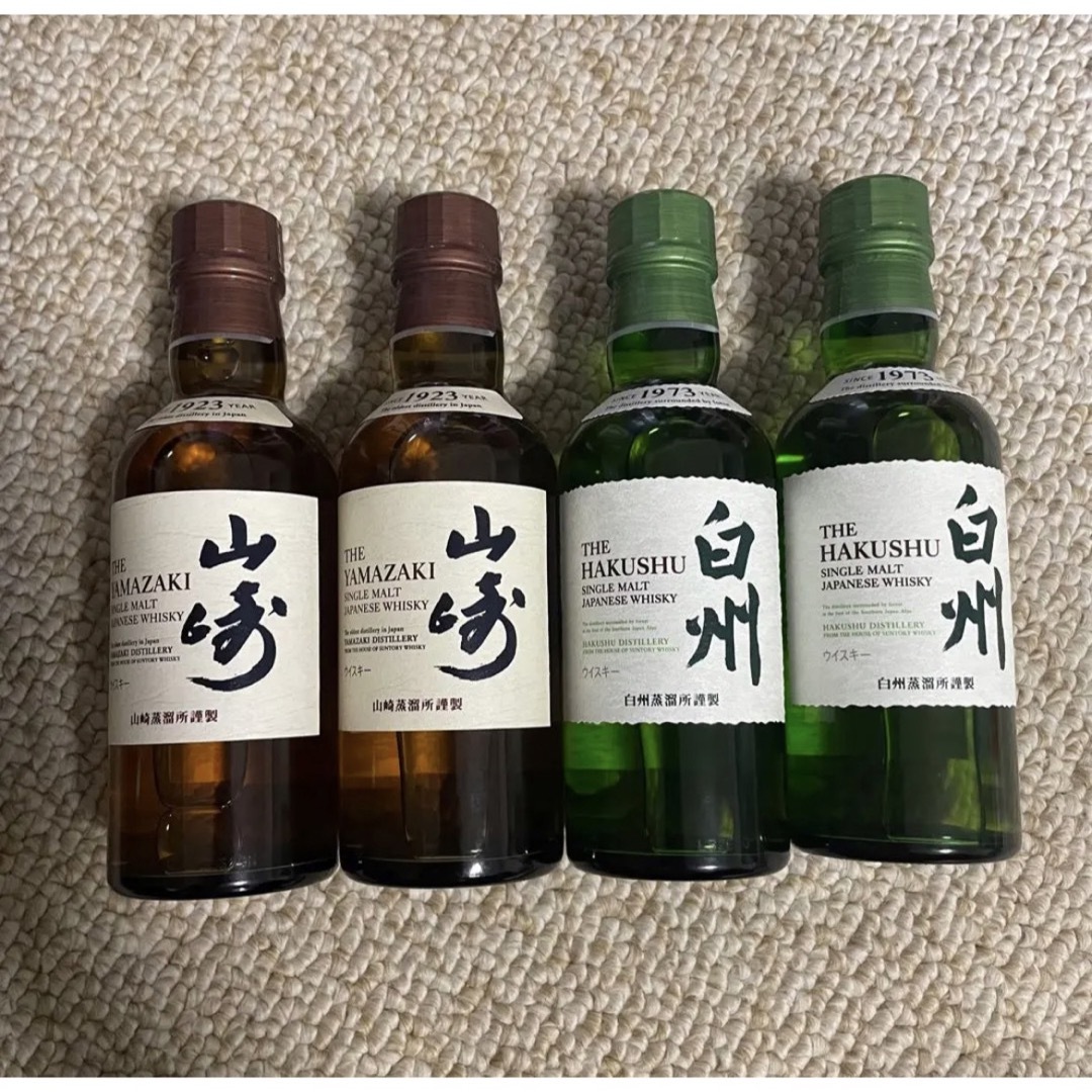 山崎 白州 知多 3本セット 180ml ミニボトル - 酒