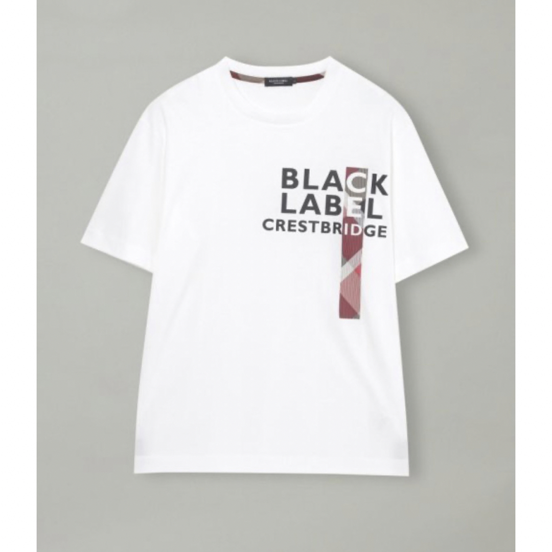 新品 ブラックレーベルクレストブリッジ チェックコンビロゴTシャツ L