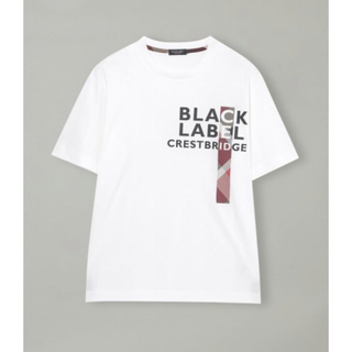新品　ブラックレーベルクレストブリッジ　チェックコンビロゴTシャツ　Lサイズ