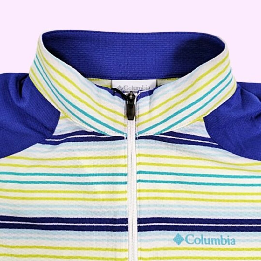 Columbia(コロンビア)のColombia レディース スポーツ ポロシャツ ボーダー ハーフジップ 新品 レディースのトップス(ポロシャツ)の商品写真