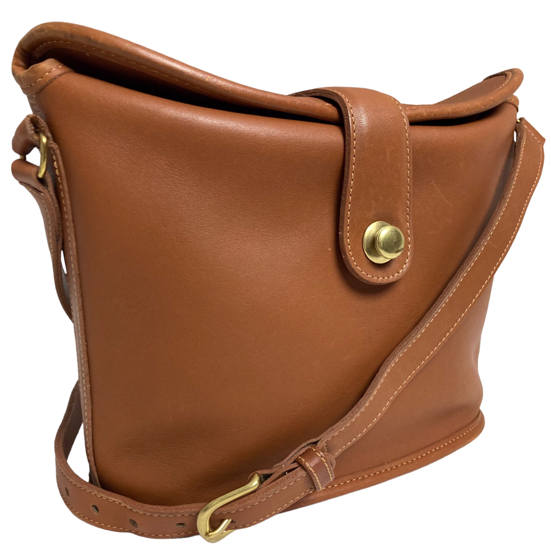 OLD COACH オールドコーチ オールレザー ショルダーバッグ ゴールド金具-