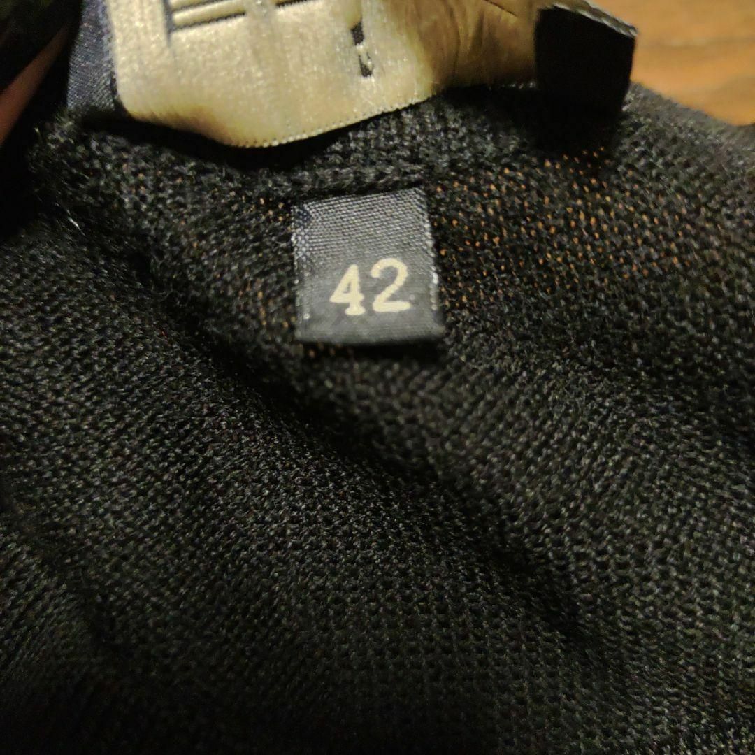 1581超美品　エトロ　セーター　ニット　最高級シルク100　スカーフ柄風　ペン 7