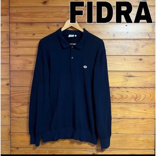 フィドラ(FIDRA)のFIDRA ニット　ポロシャツ   ダークネイビー(ポロシャツ)