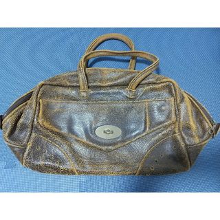 ジャスエムビー(Jas M.B.)のジャンク品 JAS.M.B レザー ボストンバッグ 茶色 ジャスエムビー 鞄(ボストンバッグ)